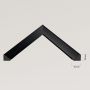 Lustro 135.2x45.2 cm prostokątne czarne HELSINKI40130C Ars Longa Helsinki zdj.2