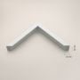 Lustro 73x53 cm prostokątne białe LINEA5070B Ars Longa Linea zdj.2