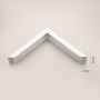 Lustro 53x43 cm prostokątne białe LINEA4050BS Ars Longa Linea zdj.2