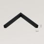 Lustro 53x43 cm prostokątne czarne LINEA4050C Ars Longa Linea zdj.2