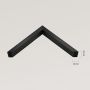 Lustro 53x43 cm prostokątne czarne LINEA4050CS Ars Longa Linea zdj.2