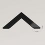 Lustro 157.8x57.8 cm prostokątne czarne SLIM50150C Ars Longa Slim zdj.2