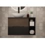 Szafka 60x45.8x50 cm podumywalkowa wisząca czarna-orzech 2516 Megstyl Avella zdj.10