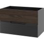 Szafka 80x45.8x50 cm podumywalkowa wisząca czarna-orzech 2586 Megstyl Avella zdj.1