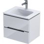 Szafka wisząca podumywalkowa 59.6x45.5 cm OR33SD2S601V3 Oristo Silver Uni zdj.1
