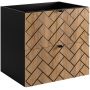 Szafka 60x46x60.7 cm podumywalkowa wisząca czarna-dąb 5906154450874 Rodan Trend zdj.1