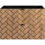 Szafka 80x46x60.7 cm podumywalkowa wisząca czarna-dąb 5906154450881 Rodan Trend zdj.3