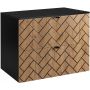 Szafka 80x46x60.7 cm podumywalkowa wisząca czarna-dąb 5906154450881 Rodan Trend zdj.5