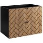 Szafka 80x46x60.7 cm podumywalkowa wisząca czarna-dąb 5906154450881 Rodan Trend zdj.1