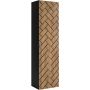Szafka 35x27x136 cm boczna wisząca czarna-dąb 5906154450898 Rodan Trend zdj.5