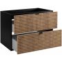 Szafka 80x46x57 cm podumywalkowa wisząca czarna-dąb 5906154450942 Rodan Loft zdj.5