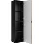 Szafka 35x27x136 cm boczna wisząca czarna-dąb 5906154450959 Rodan Loft zdj.5