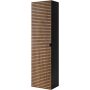 Szafka 35x27x136 cm boczna wisząca czarna-dąb 5906154450959 Rodan Loft zdj.1