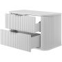 Szafka z blatem 80.4x41.5x51.7 cm podumywalkowa wisząca biała 5906154451741 Rodan Elegance zdj.4