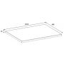 Blat naszafkowy 120.6x46 cm dąb 5906154452281 Rodan zdj.2