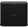 Szafka z blatem 60.4x41.5x51.7 cm podumywalkowa wisząca czarna 5906154453820 Rodan Elegance zdj.3