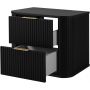 Szafka z blatem 60.4x41.5x51.7 cm podumywalkowa wisząca czarna 5906154453820 Rodan Elegance zdj.5