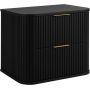Szafka z blatem 60.4x41.5x51.7 cm podumywalkowa wisząca czarna 5906154453820 Rodan Elegance zdj.1