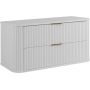 Szafka z blatem 100.4x41.5x51.7 cm podumywalkowa wisząca biała 5906154453851 Rodan Elegance zdj.1