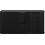 Szafka z blatem 100.4x41.5x51.7 cm podumywalkowa wisząca czarna 5906154453868 Rodan Elegance zdj.3