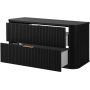 Szafka z blatem 100.4x41.5x51.7 cm podumywalkowa wisząca czarna 5906154453868 Rodan Elegance zdj.5