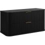 Szafka z blatem 100.4x41.5x51.7 cm podumywalkowa wisząca czarna 5906154453868 Rodan Elegance zdj.1