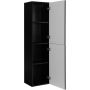 Szafka 35x27x136 cm boczna wisząca czarna 5906154454001 Rodan Classic zdj.4