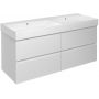 Szafka 118x43x51.5 cm podumywalkowa wisząca biała FID1212W Sapho Filena zdj.1