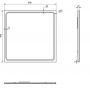 Lustro 90x90 cm kwadratowe z oświetleniem GM092 Sapho Gemini zdj.2