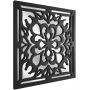 Lustro 50x50 cm kwadratowe czarny LU12337 Styler Ornament zdj.2