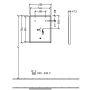 Lustro 60x75 cm prostokątne z oświetleniem srebrny A46360BC Villeroy & Boch Subway 3.0 zdj.2