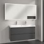 Szafka 160x16.8x75 cm z lustrem grafitowa A48116VR Villeroy & Boch My View+ zdj.13