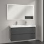 Szafka 140x16.8x75 cm z lustrem grafitowa A48214VR Villeroy & Boch My View+ zdj.13