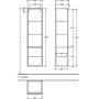 Szafka wisząca boczna 40.4x37.2 cm A95101DH Villeroy & Boch Venticello zdj.2