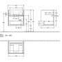 Szafka 55.4x44.4x54.6 cm podumywalkowa wisząca biała C00800MS Villeroy & Boch Collaro zdj.2