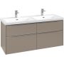 Szafka 127.2x46.2x57.6 cm podumywalkowa wisząca szara C568L0VM Villeroy & Boch Subway 3.0 zdj.1