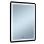 Lustro 60x80 cm prostokątne z oświetleniem z matą grzewczą czarny-srebrny 5905951180427 Venti Duo zdj.1