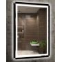 Lustro 60x80 cm prostokątne z oświetleniem z matą grzewczą czarny-srebrny 5905951180427 Venti Duo zdj.3