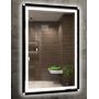 Lustro 60x80 cm prostokątne z oświetleniem z matą grzewczą czarny-biały 5905951180434 Venti Duo zdj.3