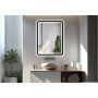 Lustro 60x80 cm prostokątne z oświetleniem z matą grzewczą czarny-biały 5905951180434 Venti Duo zdj.5
