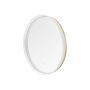 Lustro 60x60 cm okrągłe z oświetleniem biały-złoty 003064030821 Zuma Line zdj.2