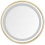 Lustro 60x60 cm okrągłe z oświetleniem złoty 003064030714 Zuma Line zdj.1