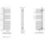 Grzejnik łazienkowy dekoracyjny 180x45 cm biały EAN1A1800452LXK Kermi Credo Half flat zdj.2