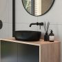 Umywalka 61x40 cm owalna nablatowa czarna 40302300 Oltens Hamnes zdj.10