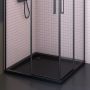 Brodzik kwadratowy 90x90 cm czarny 17001300 Oltens Superior zdj.10