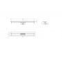 Odpływ liniowy z rusztem czarnym 58.5 cm 90109100 ACO ShowerDrain C Black zdj.2