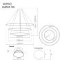 Lampa wisząca 3x113 W miedź LA075P120in3kcopperremote Altavola Design Led Shape zdj.2