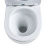 Miska WC z deską wolnoopadającą wisząca bez kołnierza spłukiwanie wirowe biały połysk POLUSB Aquavea Polus zdj.4