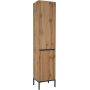 Szafka 40x33x183 cm boczna stojąca dąb AMASB4200N Astor Alba zdj.1