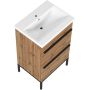 Umywalka z szafką 50 cm dąb AMAUB5022N Astor Alba zdj.3